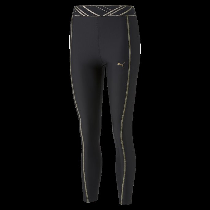 Deco Glam Høy Midje Treningstights I Full Lengde Dame Svart-deco Glam Puma På Salg