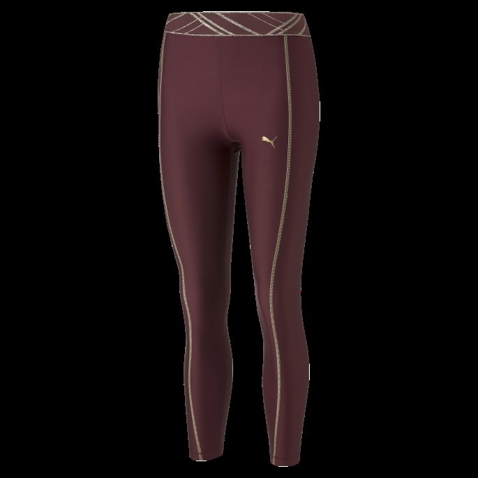 Aubergine-deco Glam Puma På Tilbud Deco Glam Høy Midje Treningstights I Full Lengde Kvinner