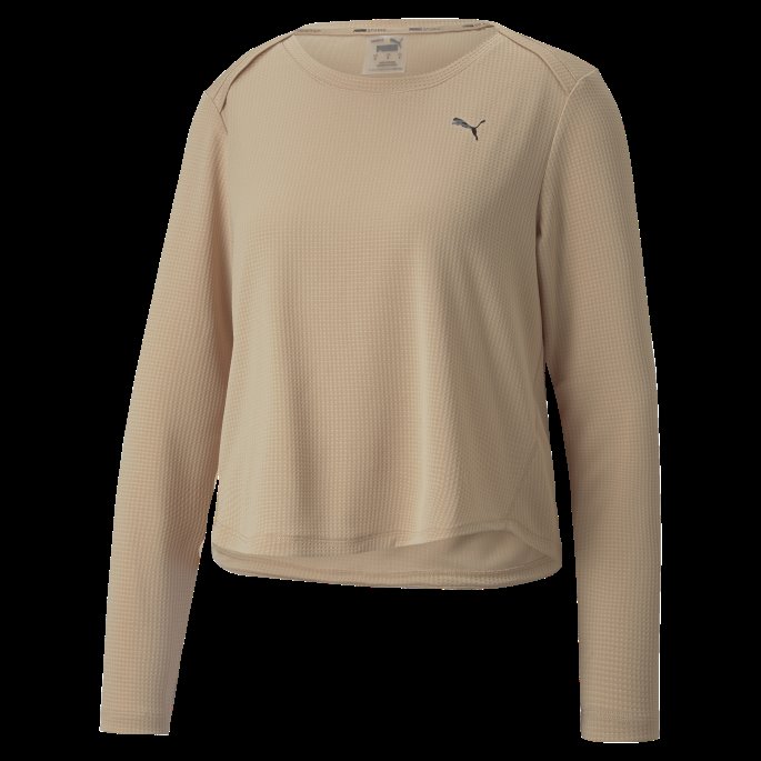 Puma På Tilbud Brush Studio Langermet Vaffel Treningsgenser For Kvinner