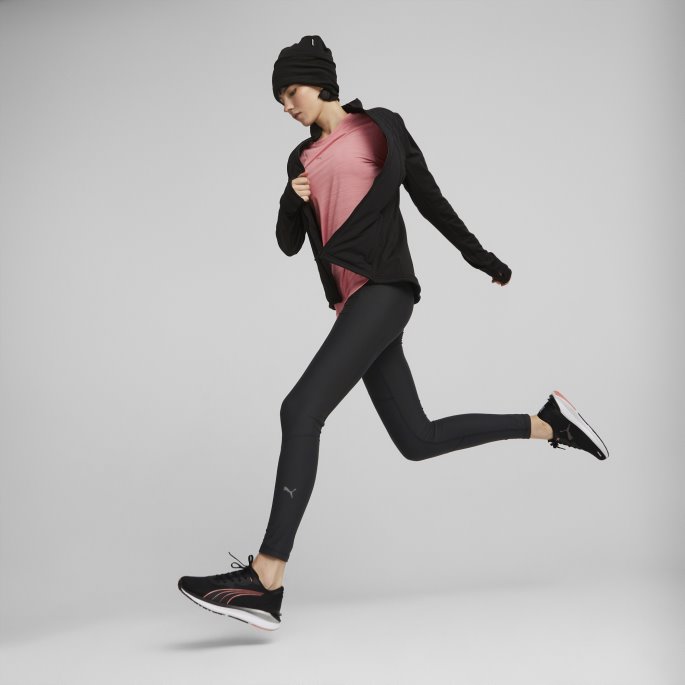 Puma På Tilbud Nellike Rosa Lyng Skyspunnet Langermet Løpeskjorte Kvinner