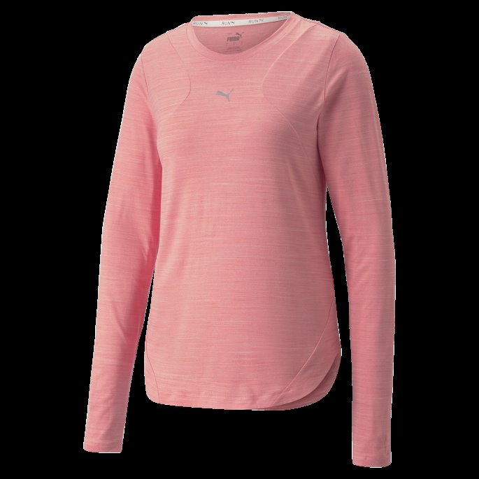 Puma På Tilbud Nellike Rosa Lyng Skyspunnet Langermet Løpeskjorte Kvinner