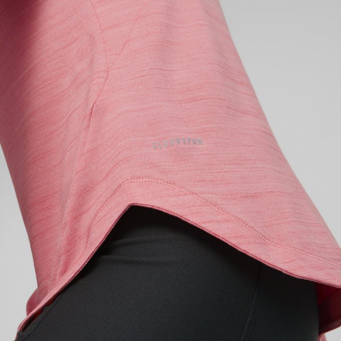 Puma På Tilbud Nellike Rosa Lyng Skyspunnet Langermet Løpet-skjorte For Kvinner