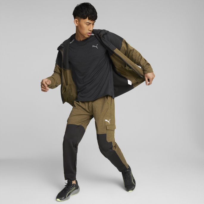 Puma På Tilbud Jacquard Kortermet Treningsskjorte Herre Svart