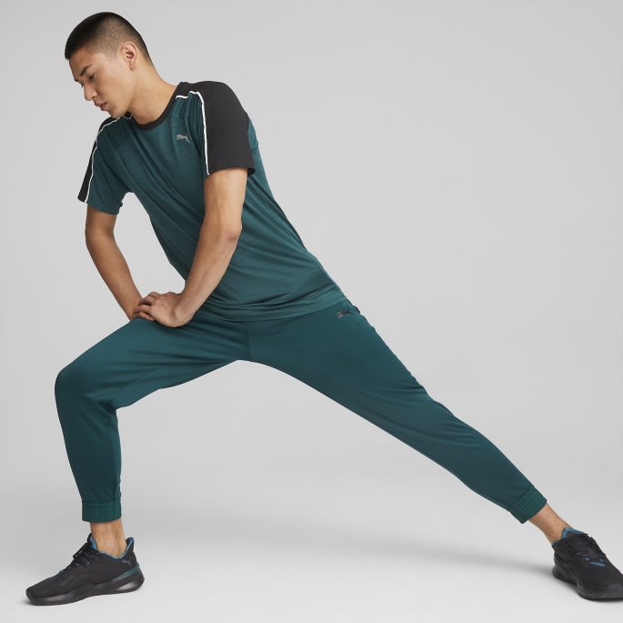 Varsity Green Lyng Skyspunnet Kortermet Trenings-t-skjorte Herre Puma På Tilbud