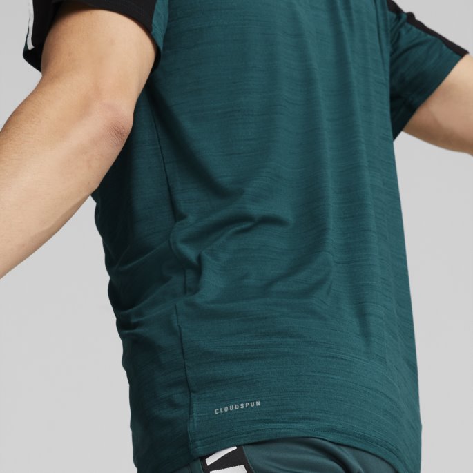 Varsity Green Lyng Skyspunnet Kortermet Trenings-t-skjorte Herre Puma På Tilbud
