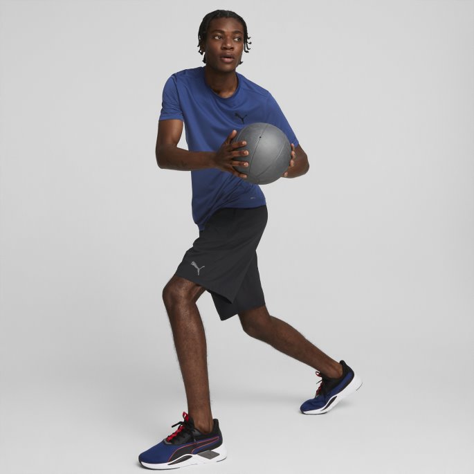 Blazing Blue Puma På Tilbud Favoritt Blaster Treningsskjorte For Menn