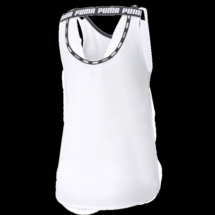 Puma På Tilbud Hvit Sterk Tri-blend Treningsskjorte Dame