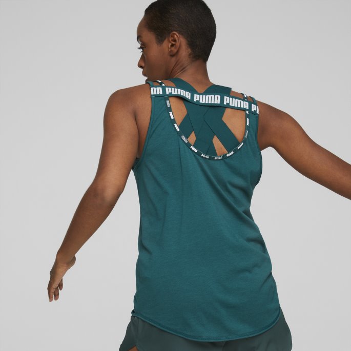 Sterk Tri-blend Treningsskjorte Damer Puma På Tilbud Varsity Green