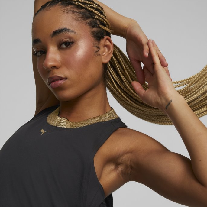 Deco Glam Trenings-topp Dame Svart Puma På Salg