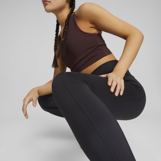 Fashion Luxe Ellavate Høy Midje Full Lengde Treningsleggings For Kvinner Puma På Tilbud Svart
