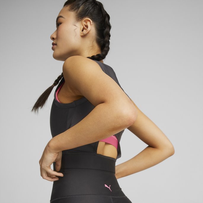 Svart-solnedgang Rosa Eversculpt Trenings-topp Puma For Kvinner På Salg