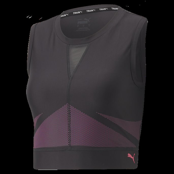 Svart-solnedgang Rosa Eversculpt Fitted Trenings-topp Kvinner Puma På Tilbud