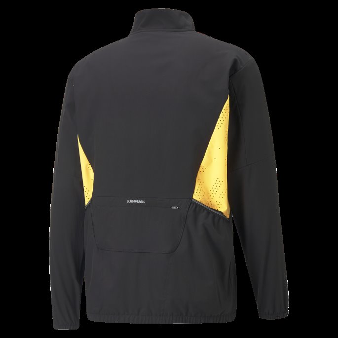 Run Ultraweave Vevd Løpejakke Menn Black-sun Stream Puma På Tilbud