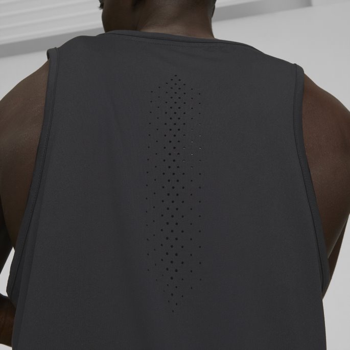 Run Cloudspun Running Singlet Menn Svart Puma På Tilbud