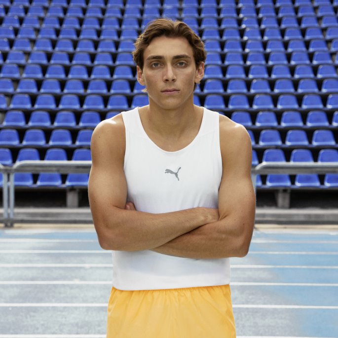 Hvit Puma På Salg Run Cloudspun Running Singlet Menn