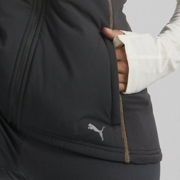 Svart Skyspunnet Wrmlbl Løpevest For Kvinner Puma På Salg