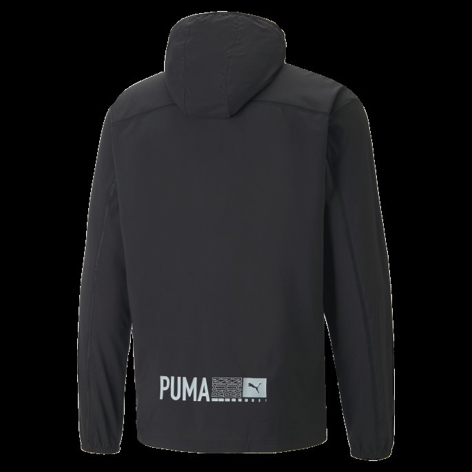 Plcd Løpejakke Med Hette Herre Svart Puma På Salg