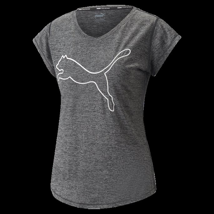 Puma På Tilbud Sort Lyng Favoritt Lyng Katt Trenings T-skjorte Kvinner
