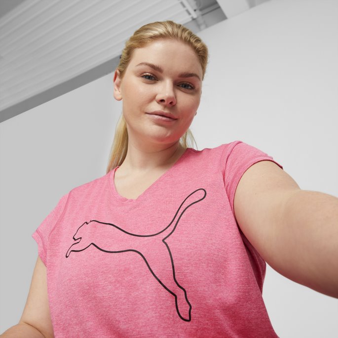 Solnedgang Rosa-omriss Katt Puma På Salg Favoritt Lyng Katt Trenings-t-skjorte Kvinner