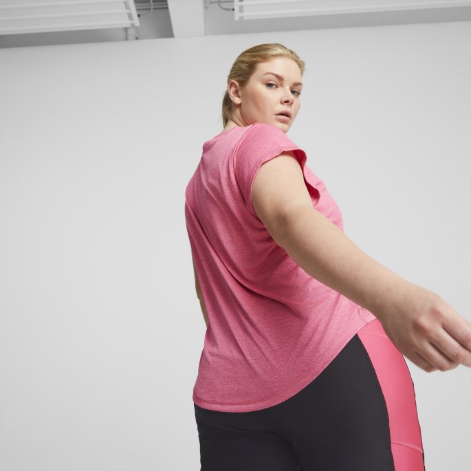 Solnedgang Rosa-omriss Katt Favoritt Lyng Katt Trening T-skjorte Kvinner Puma På Tilbud