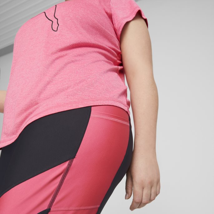 Solnedgang Rosa-omriss Katt Favoritt Lyng Katt Trening T-skjorte Kvinner Puma På Tilbud