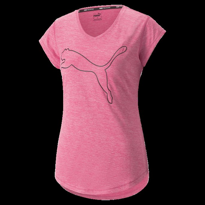 Solnedgang Rosa-omriss Katt Favoritt Lyng Katt Trening T-skjorte Kvinner Puma På Tilbud