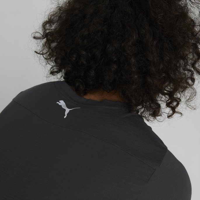 Puma På Tilbud Ytelse Logo Kortermet Løpeskjorte Herre Svart