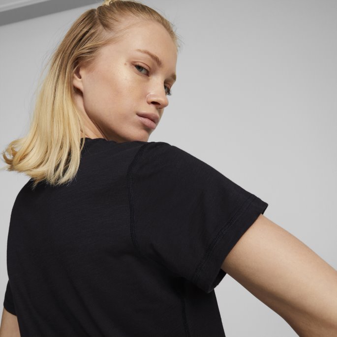 Svart Logo Fyll Treningsskjorte For Kvinner Puma På Salg