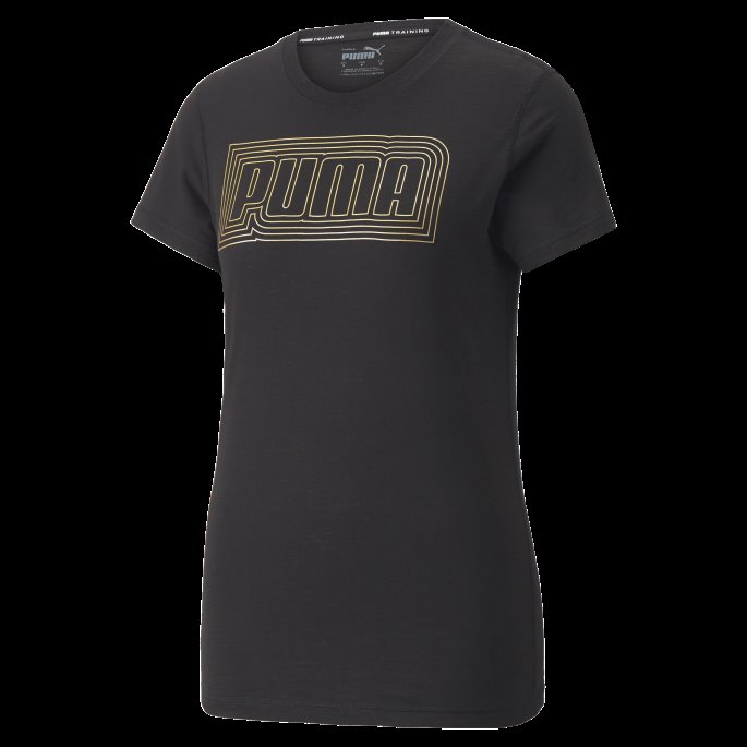 Svart Logo Fyll Treningsskjorte For Kvinner Puma På Salg