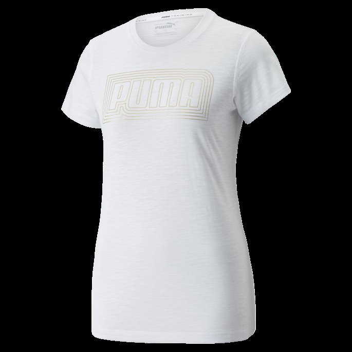 Logo Fill Dame Treningsskjorte Puma På Tilbud Hvit