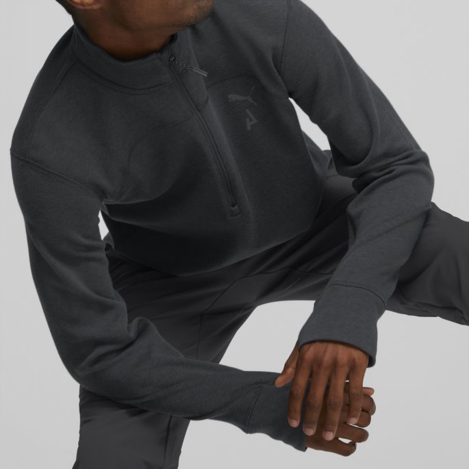 Black Seasons Løpegenser Med Halv Glidelås Herre Puma På Tilbud