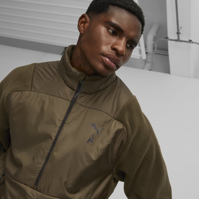 Seasons Fleece Løpegenser Herre Dyp Oliven Puma På Tilbud