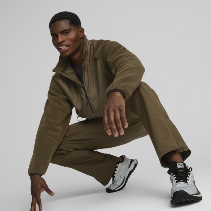 Seasons Fleece Løpegenser Herre Dyp Oliven Puma På Tilbud