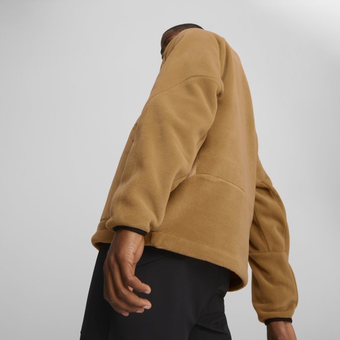 Puma På Tilbud Desert Tan Sesonger Fleece-løpegenser For Menn