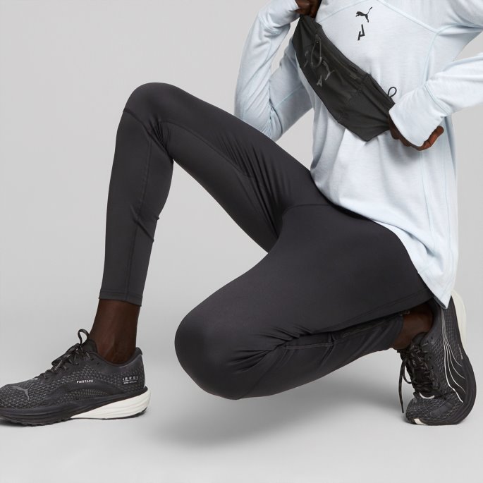Puma På Tilbud Sesonger Børstet Løpetights Herre Sort