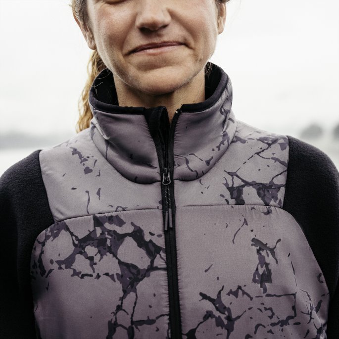 årstider Fleece Løpegenser Kvinner Puma På Tilbud Black-castlerock