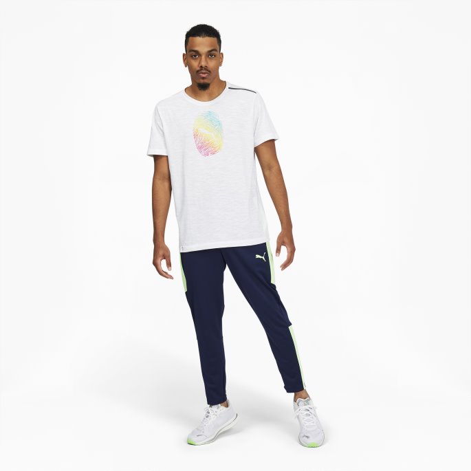 Puma På Tilbud X Out Foundation Friidrett Thumbprint Treningsskjorte Hvit