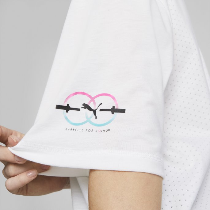 Puma På Tilbud X Vektstang For Pupper Kvinners Trening Crop Top Hvit