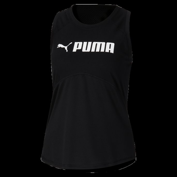 Puma På Tilbud Passform Logo Treningsgenser For Kvinner Svart