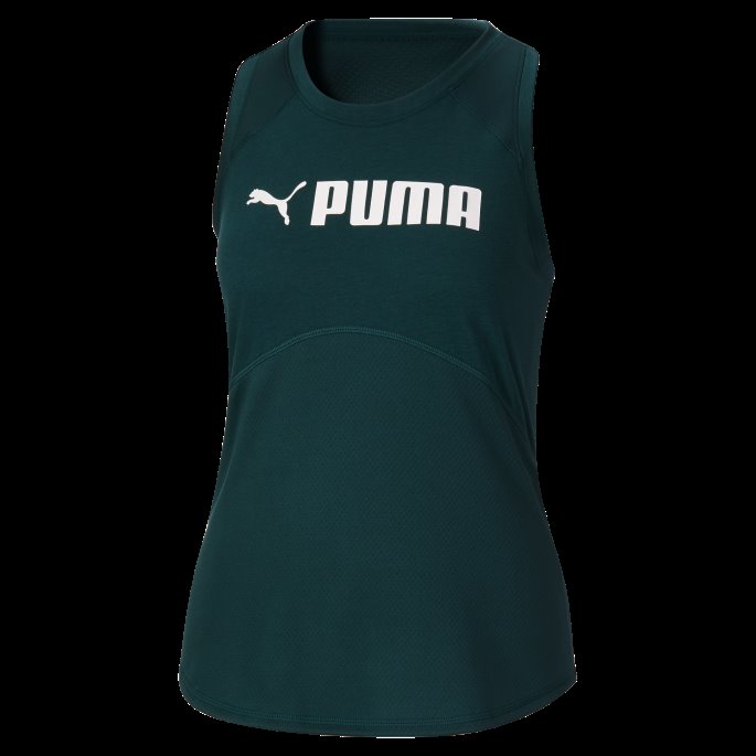 Puma På Tilbud Passform Logo Treningsgenser For Kvinner Varsity Green