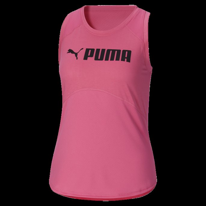 Puma På Tilbud Passform Logo For Kvinner Treningsskjorte Solnedgang Rosa