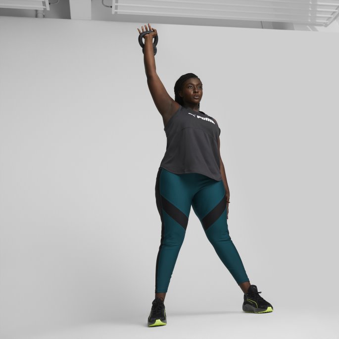 Puma På Tilbud Passform Logo Treningsgenser For Kvinner Pl Svart