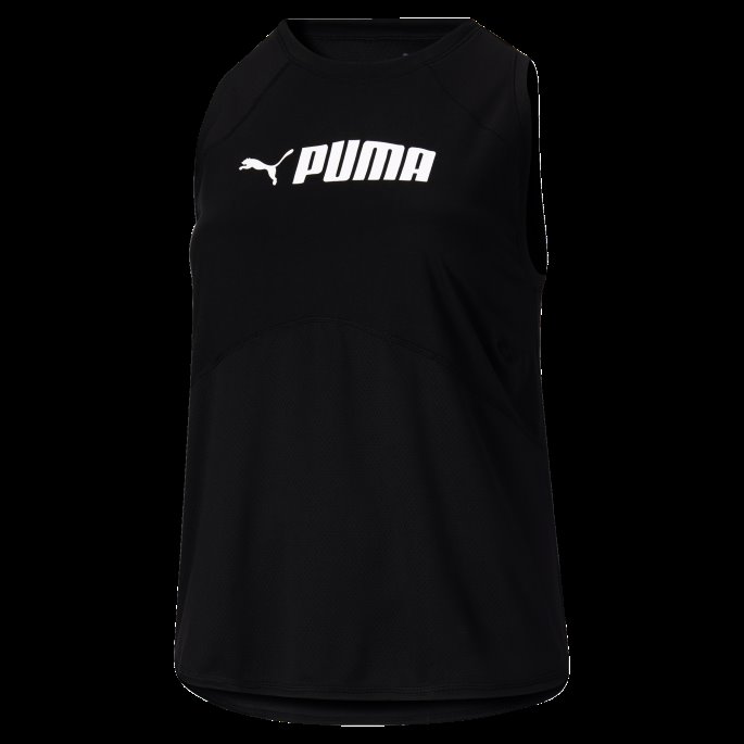 Puma På Tilbud Passform Logo Treningsgenser For Kvinner Pl Svart