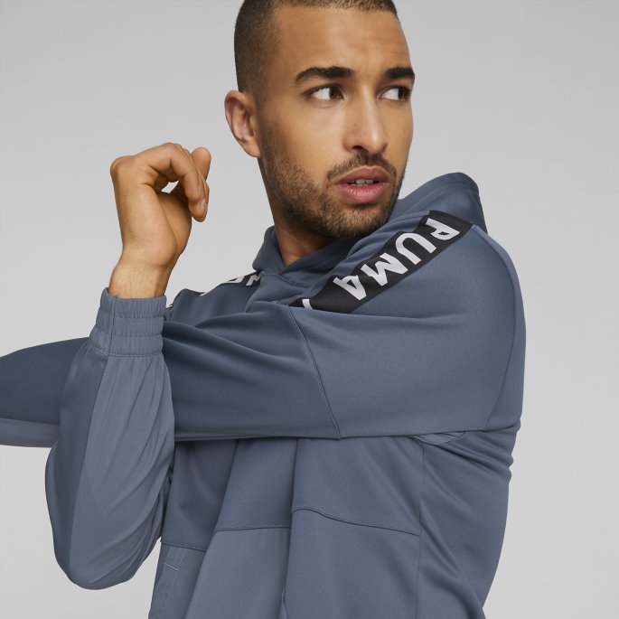 Puma På Tilbud Fit Pwrfleece Menn Trening Hettegenser Kveldshimmel
