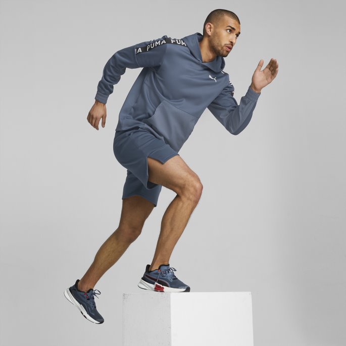 Puma På Tilbud Fit Pwrfleece Menn Trening Hettegenser Kveldshimmel