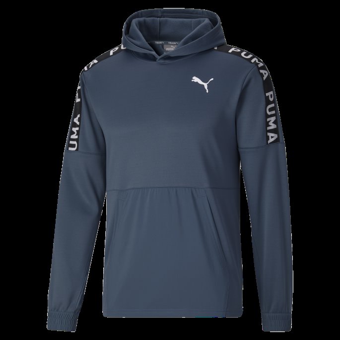Puma På Tilbud Fit Pwrfleece Menn Trening Hettegenser Kveldshimmel