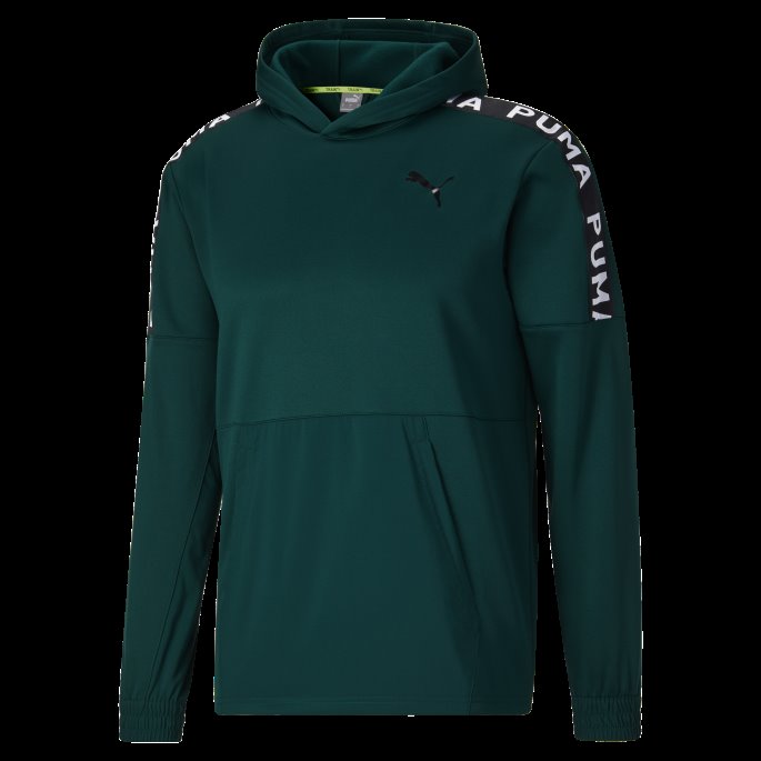 Puma På Tilbud Passform Pwrfleece Trenings-hettegenser For Menn Varsity Grønn