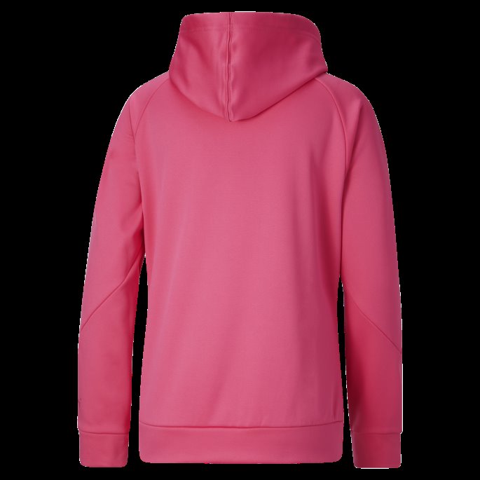 Puma På Tilbud Fit Tech Knit Dame Trening Hettegenser Solnedgang Rosa-svart
