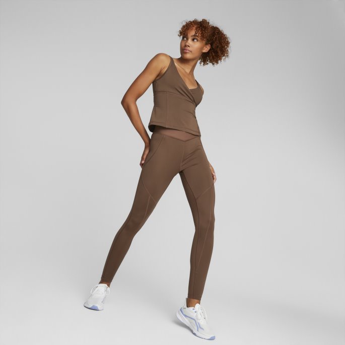 Puma På Tilbud X Pamela Reif Contour Trening Topp Kvinner Pinecone