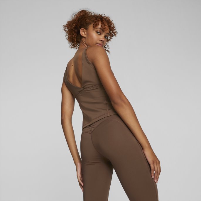 Puma På Tilbud X Pamela Reif Contour Trening Topp Kvinner Pinecone